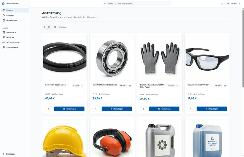 CentraFlow Produktkatalog